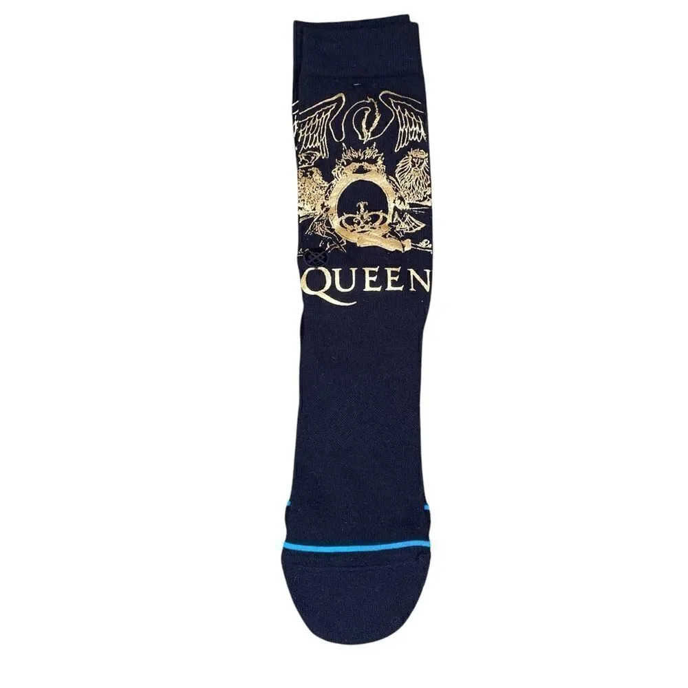 NWOT New Stance x Queen Collab Golden Crew Socks Large Unisex Band Music Freddy